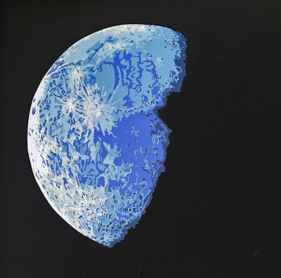 Blue Half Moon II
